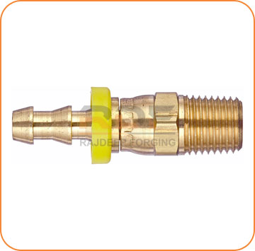Brass Push-on Hose Barb Male Pipe Swivel